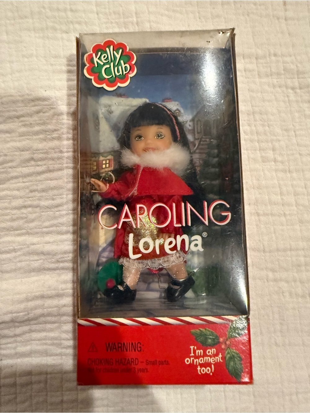 Barbie Kelly Club Caroling Lorena Doll Ornament No 55644 NRFB Rare Christmas